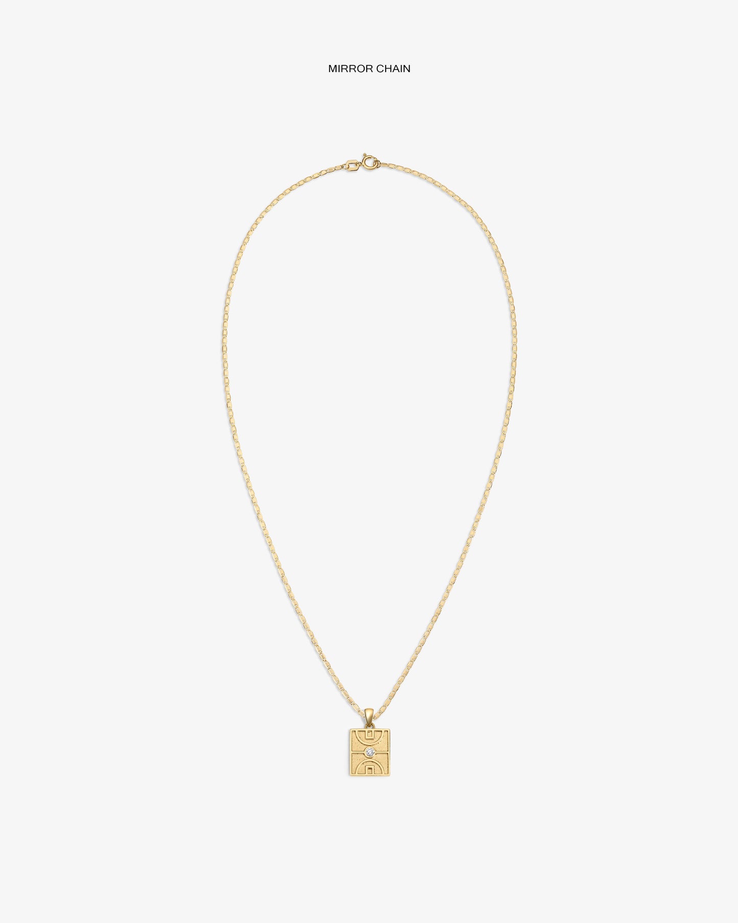 14Kt Gold Diamond Court Pendant - Aimé Leon Dore Jewelry