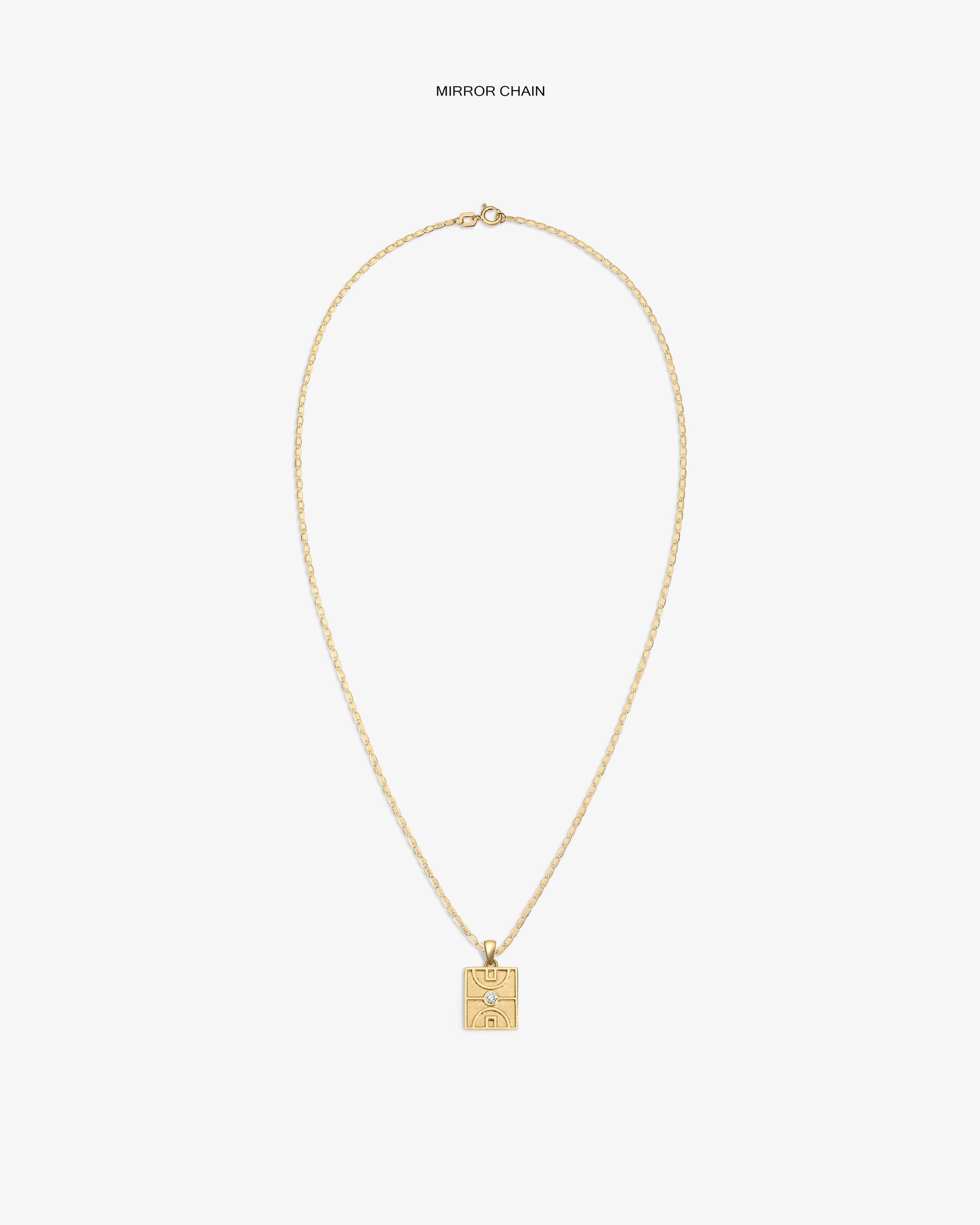 14Kt Gold Diamond Court Pendant - Aimé Leon Dore Jewelry