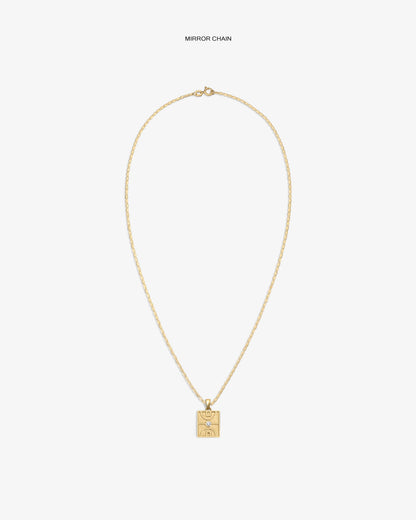14Kt Gold Diamond Court Pendant - Aimé Leon Dore Jewelry