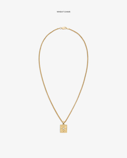 14Kt Gold Diamond Court Pendant - Aimé Leon Dore Jewelry