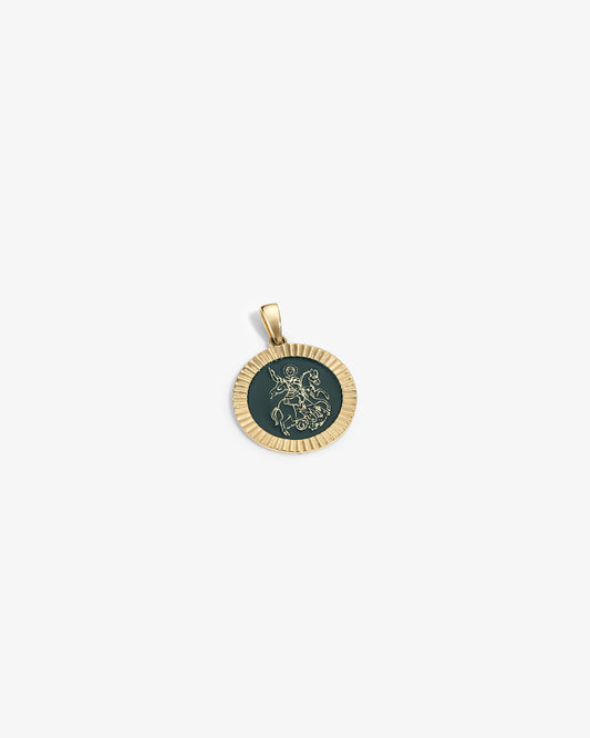 14Kt Gold Saint George Coin Pendant - Aimé Leon Dore Jewelry