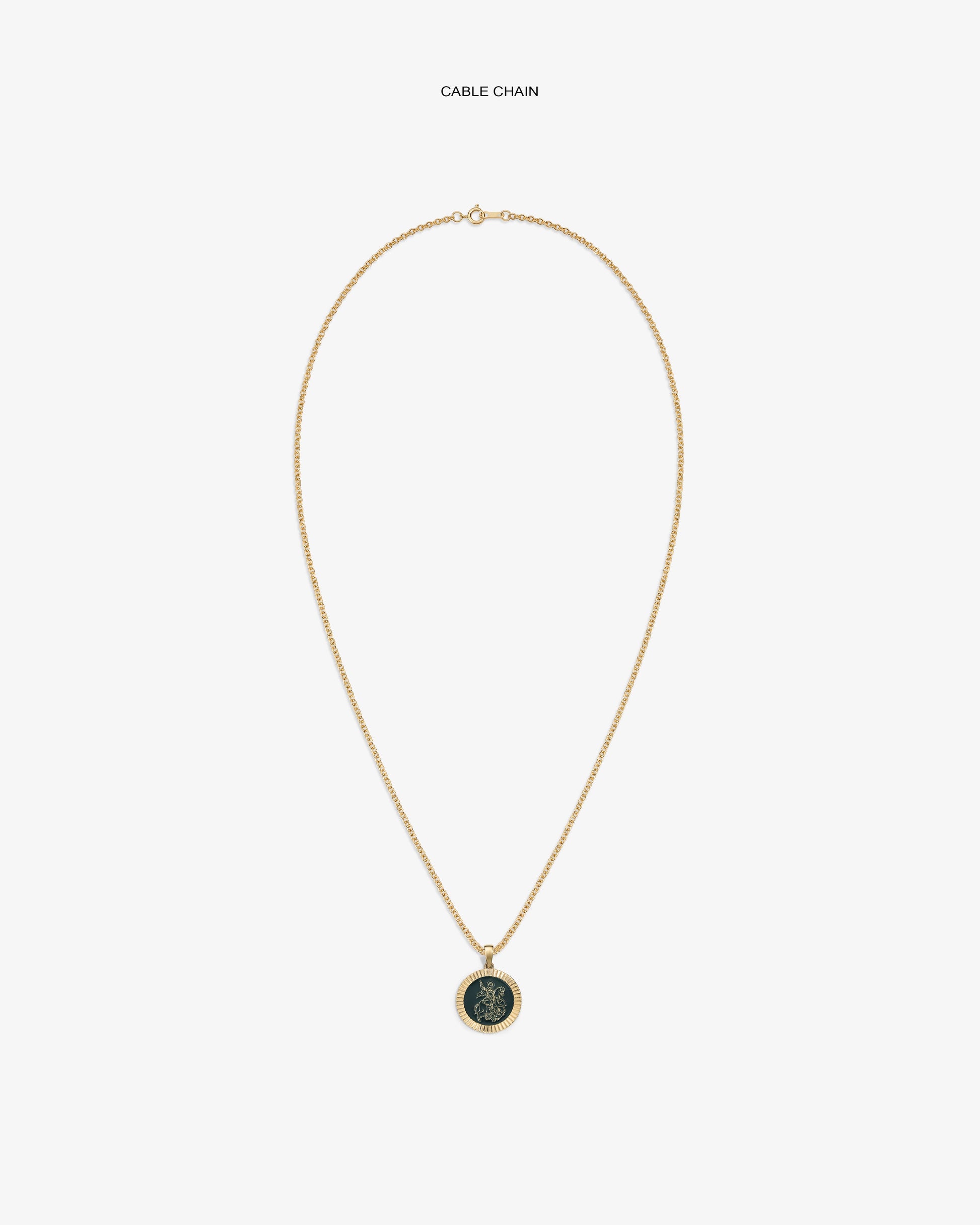 14Kt Gold Saint George Coin Pendant - Aimé Leon Dore Jewelry