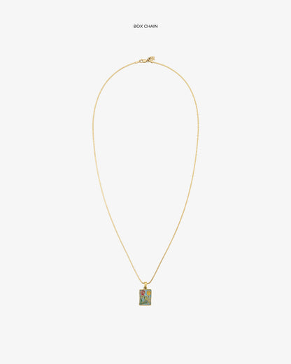 14Kt Gold Stained Glass Crest Pendant - Aimé Leon Dore Jewelry