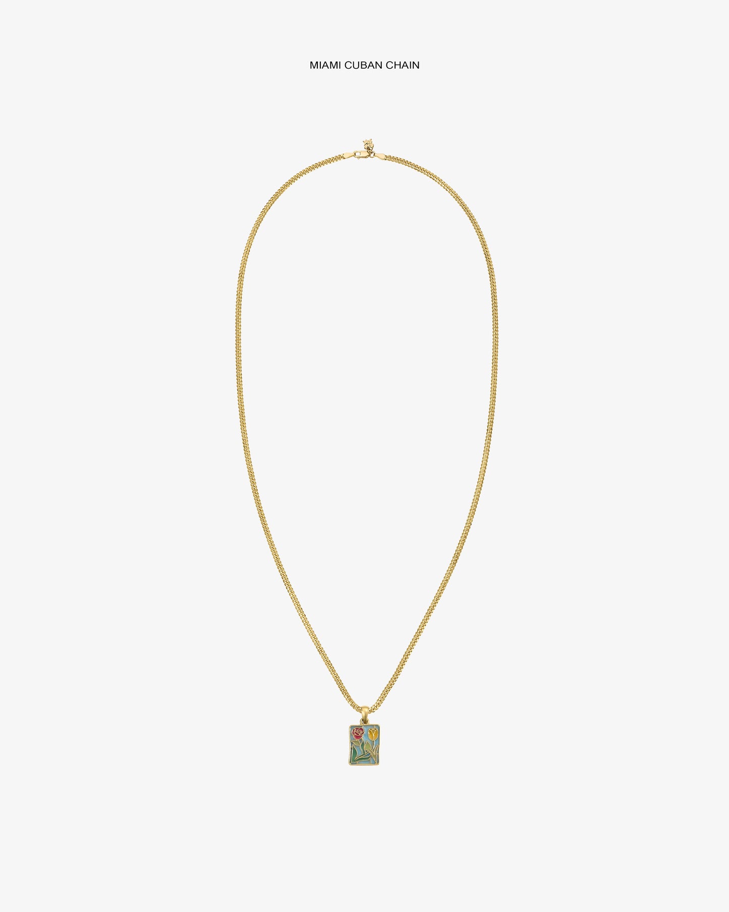 14Kt Gold Stained Glass Crest Pendant - Aimé Leon Dore Jewelry
