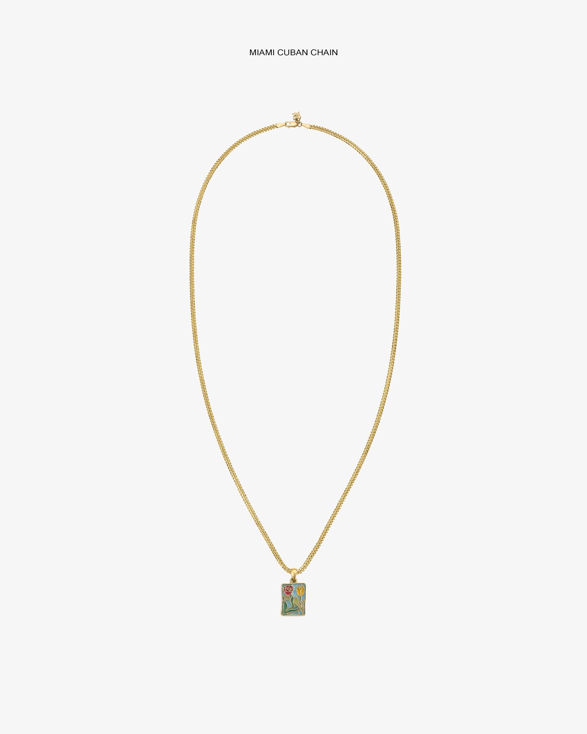 14Kt Gold Stained Glass Crest Pendant - Aimé Leon Dore Jewelry