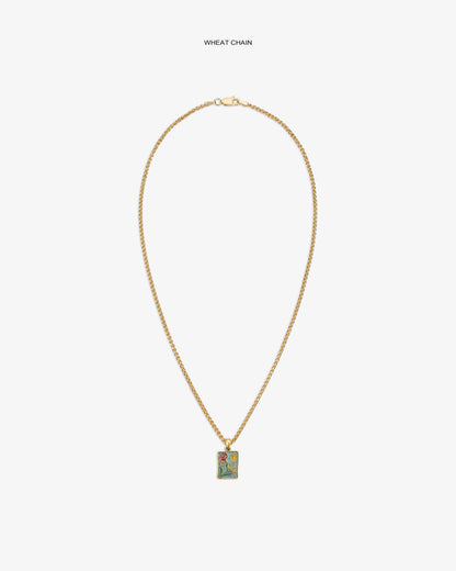 14Kt Gold Stained Glass Crest Pendant - Aimé Leon Dore Jewelry
