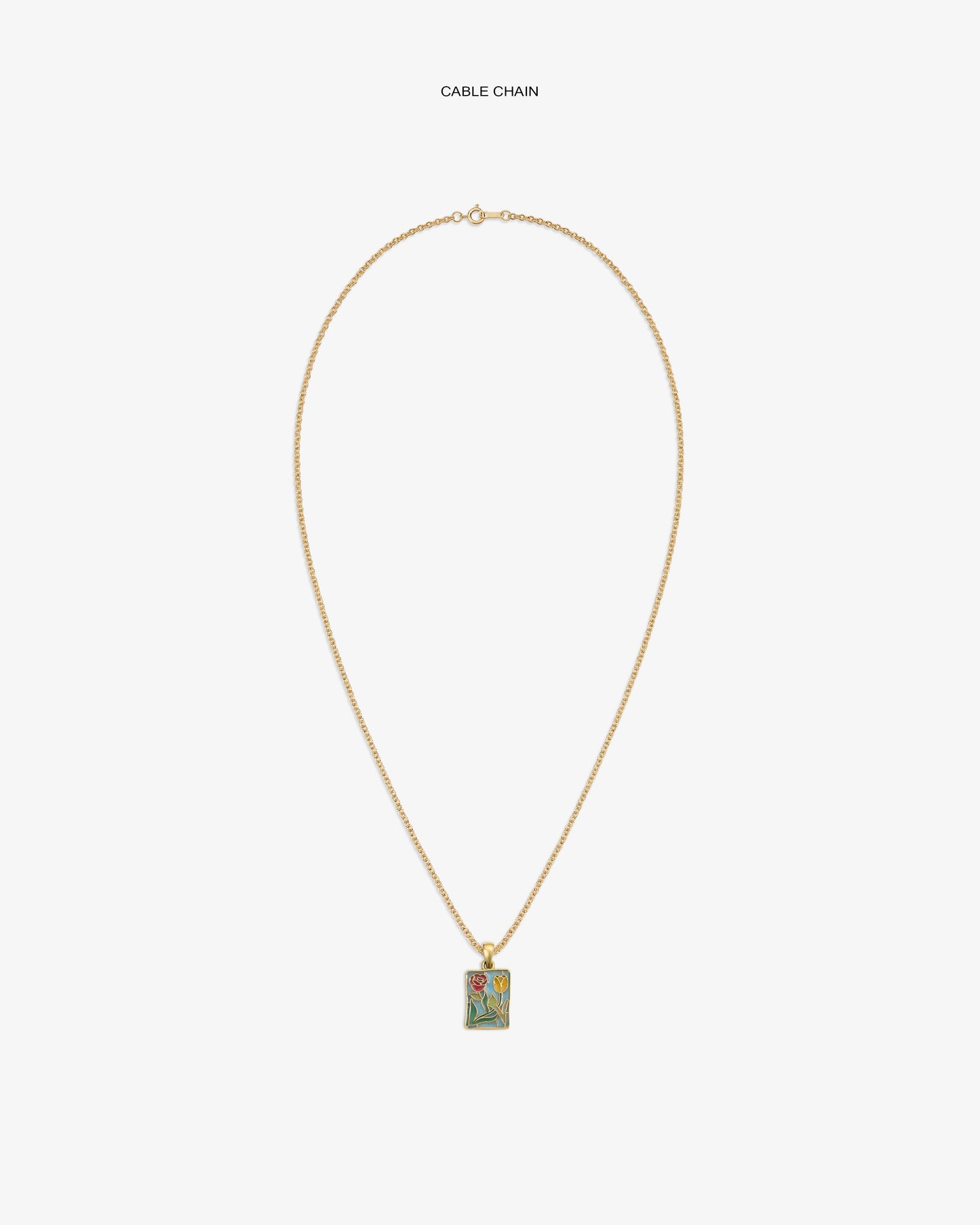 14Kt Gold Stained Glass Crest Pendant - Aimé Leon Dore Jewelry