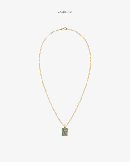 14Kt Gold Stained Glass Crest Pendant - Aimé Leon Dore Jewelry