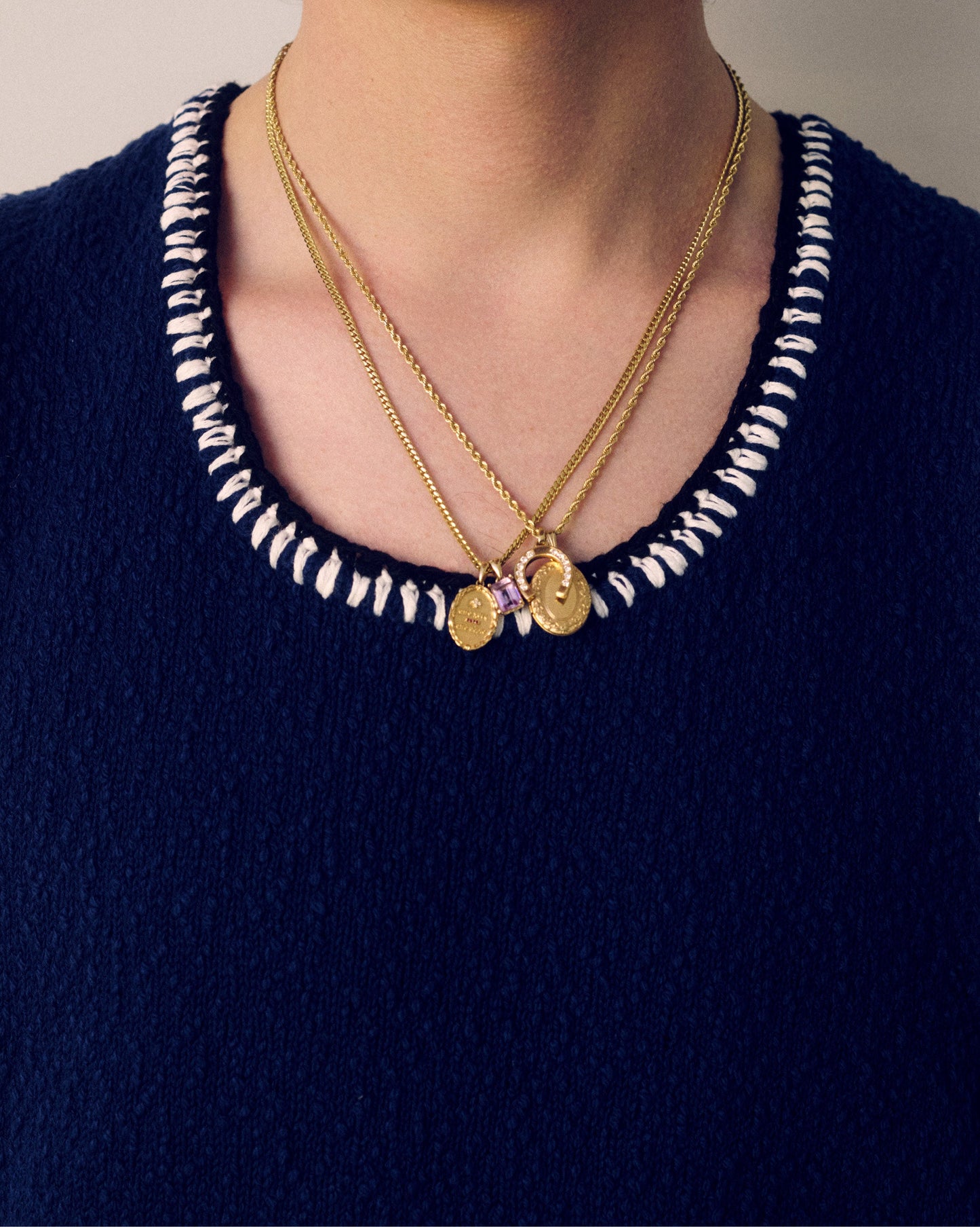 14Kt Gold Gemstone Pendant - Aimé Leon Dore Jewelry