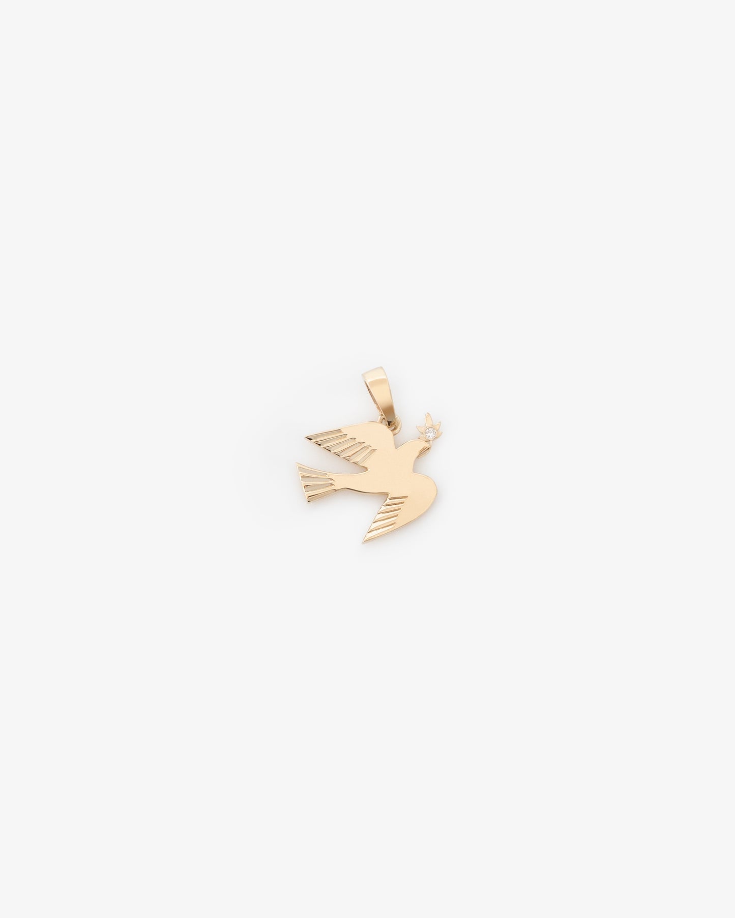 14Kt Gold Dove Pendant - Aimé Leon Dore Jewelry