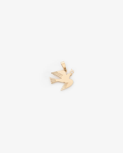 14Kt Gold Dove Pendant - Aimé Leon Dore Jewelry