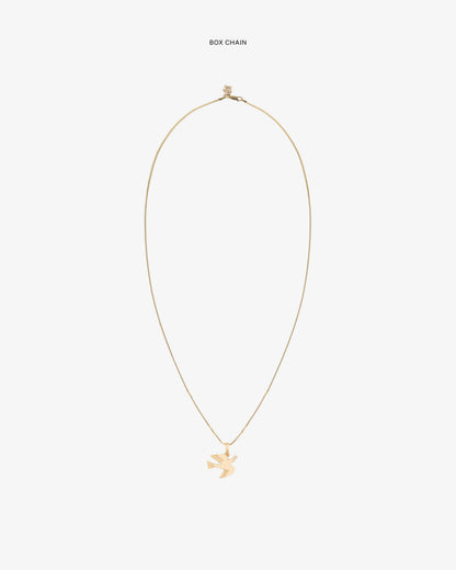 14Kt Gold Dove Pendant - Aimé Leon Dore Jewelry
