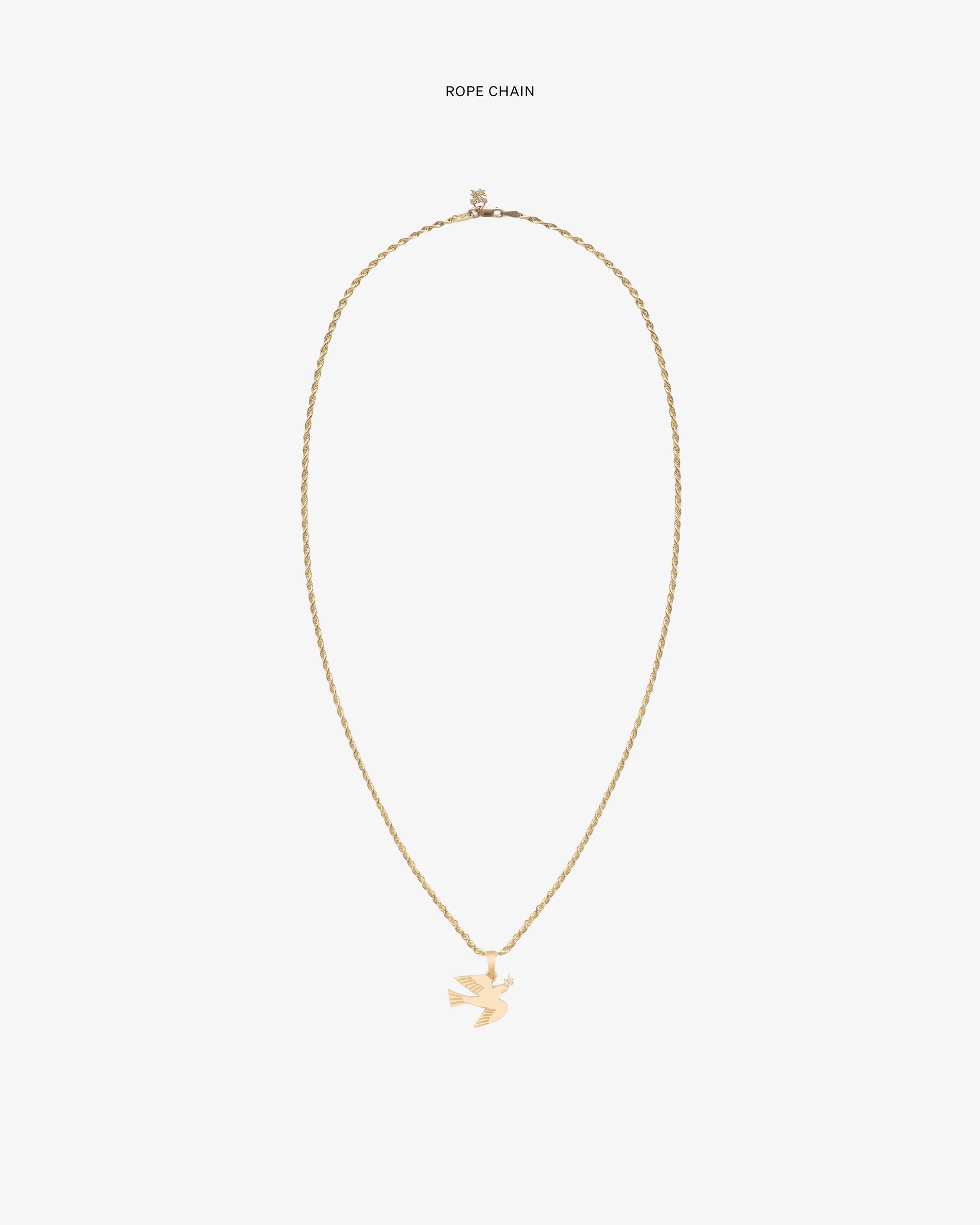 14Kt Gold Dove Pendant - Aimé Leon Dore Jewelry