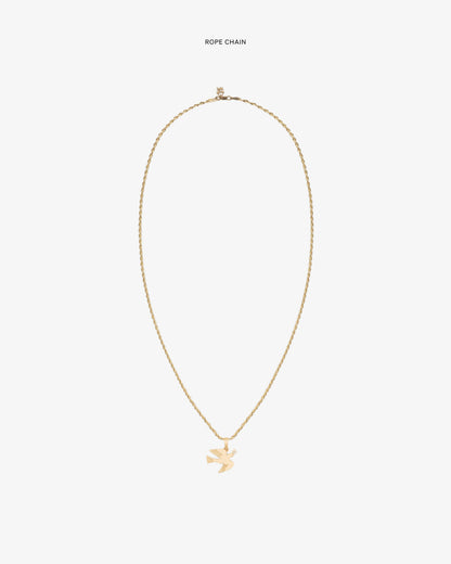 14Kt Gold Dove Pendant - Aimé Leon Dore Jewelry