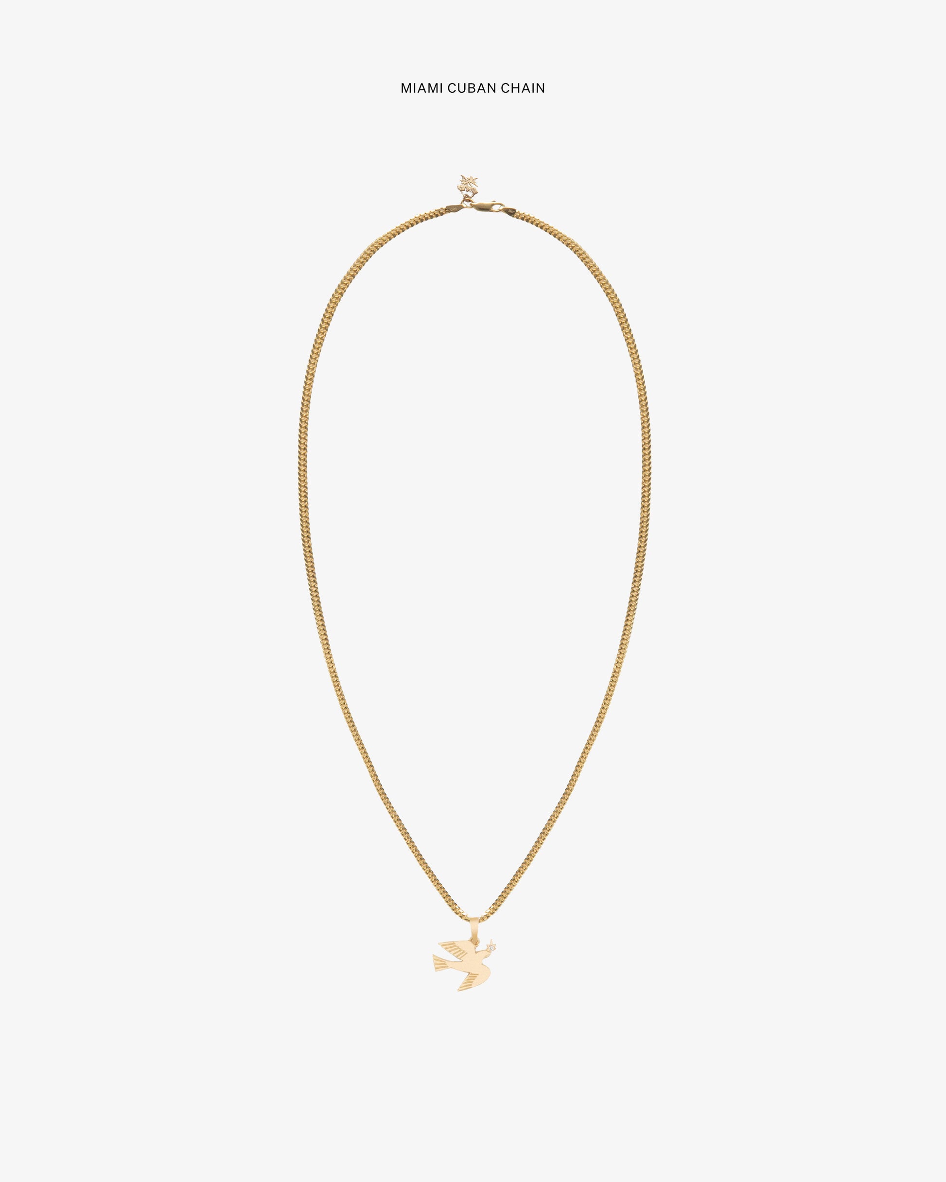 14Kt Gold Dove Pendant - Aimé Leon Dore Jewelry