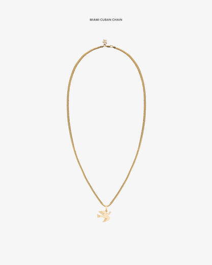 14Kt Gold Dove Pendant - Aimé Leon Dore Jewelry