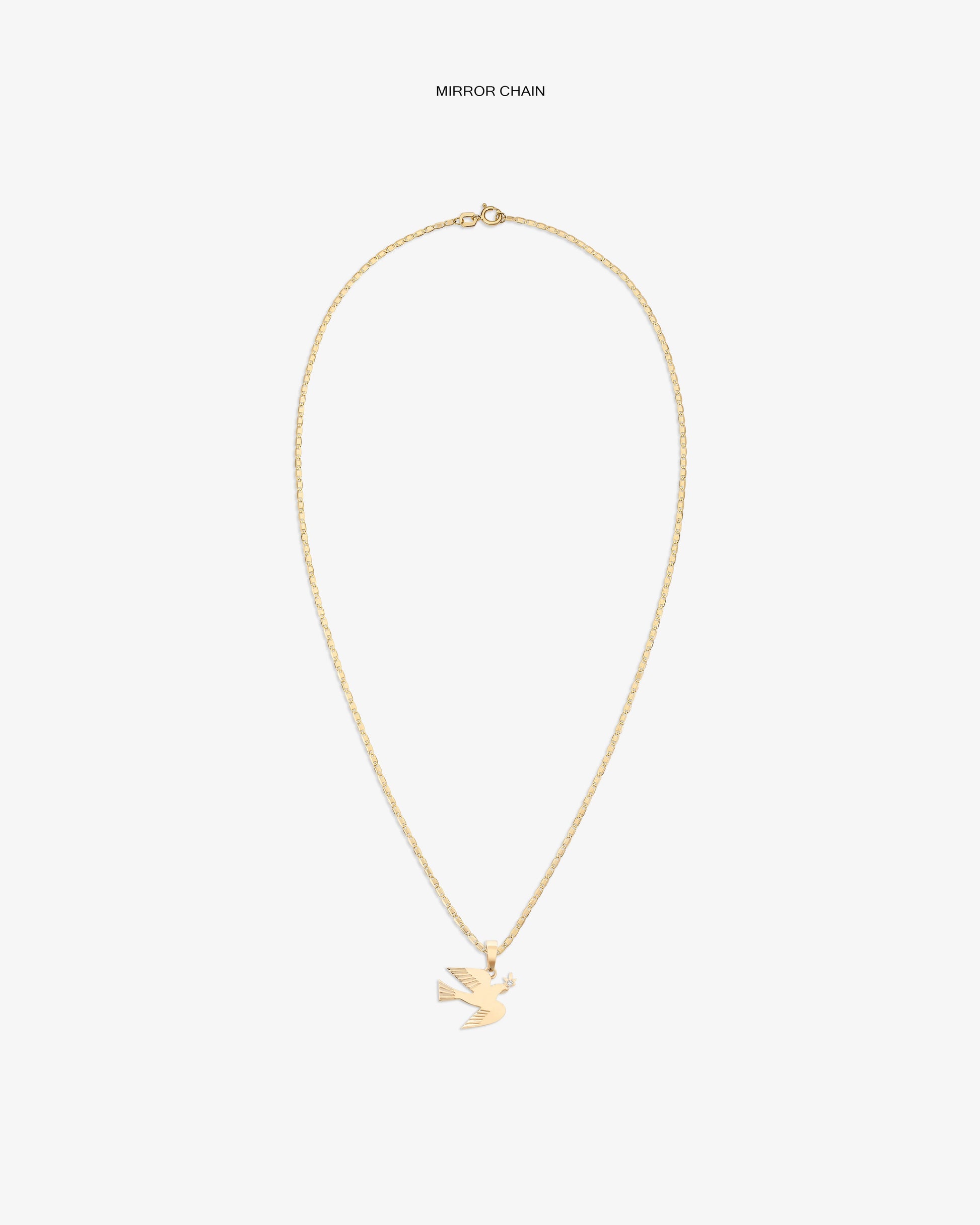 14Kt Gold Dove Pendant - Aimé Leon Dore Jewelry