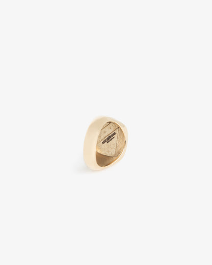 14Kt Gold Diamond Signet Ring - Aimé Leon Dore Jewelry