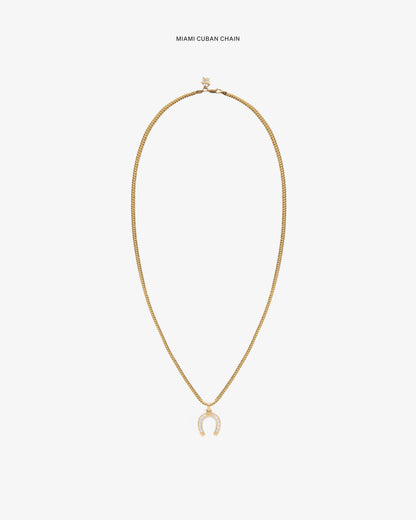 Diamond Horseshoe Pendant - Aimé Leon Dore Jewelry