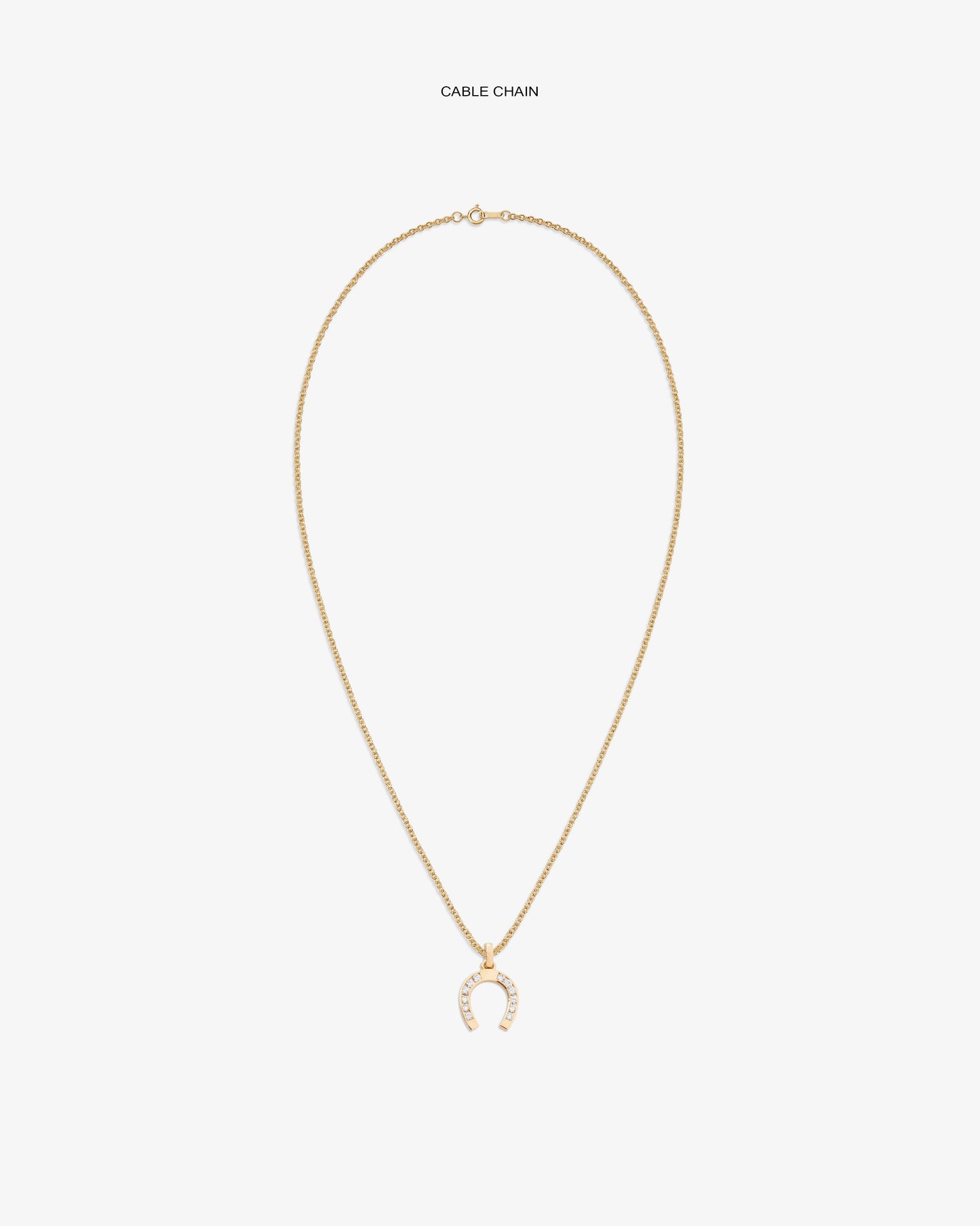Diamond Horseshoe Pendant - Aimé Leon Dore Jewelry