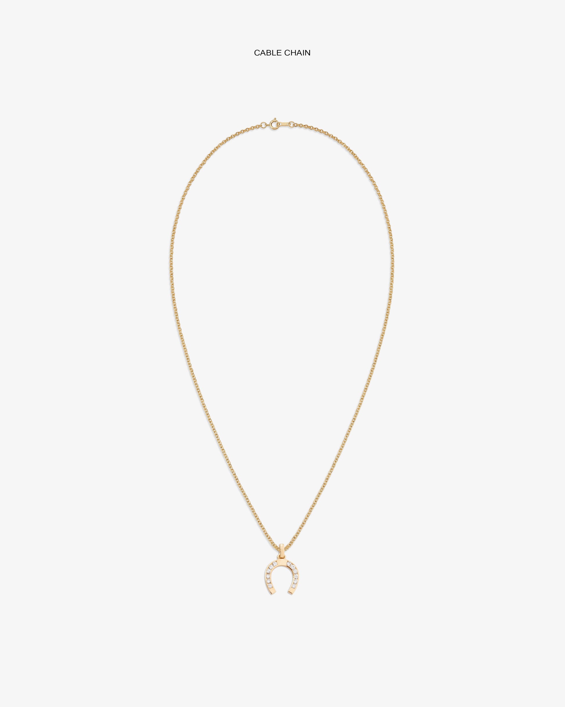 Diamond Horseshoe Pendant - Aimé Leon Dore Jewelry