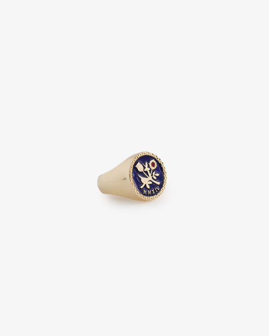 14Kt Queens Crest Ring - Aimé Leon Dore Jewelry