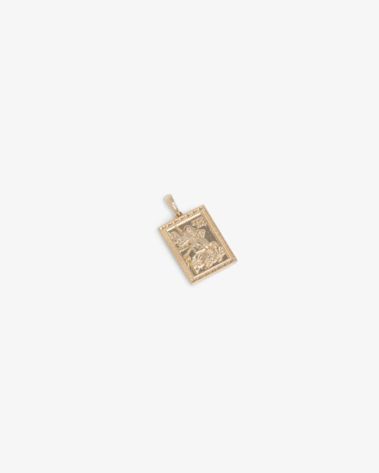 14Kt Gold Saint George Pendant - Aimé Leon Dore Jewelry
