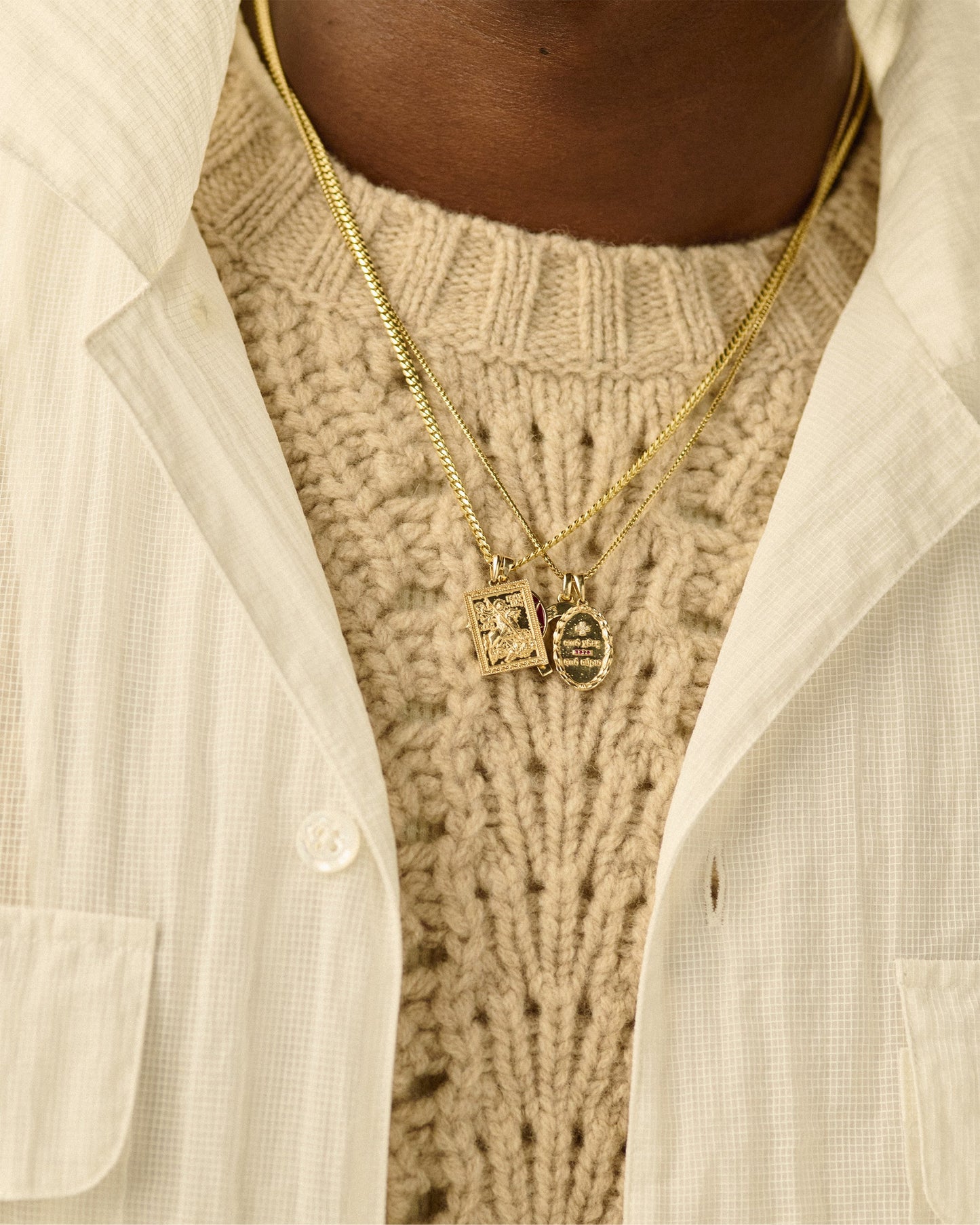 14Kt Gold Saint George Pendant - Aimé Leon Dore Jewelry