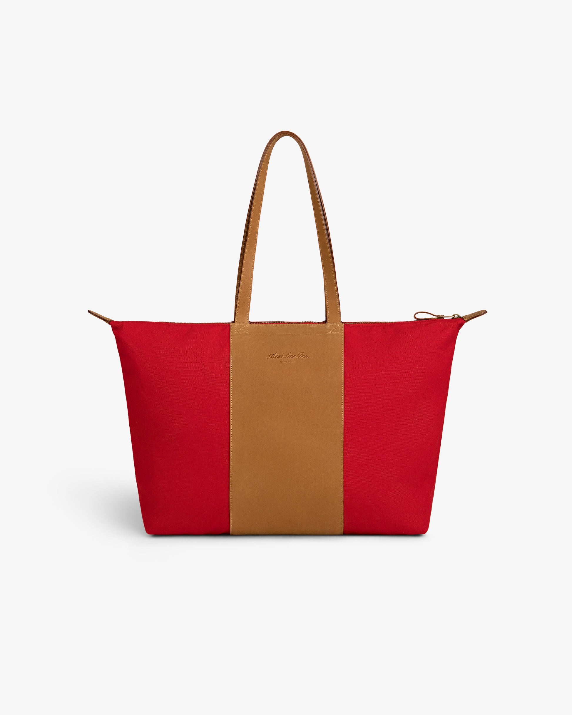 Leather Canvas Zip Tote - Aimé Leon Dore Accessories