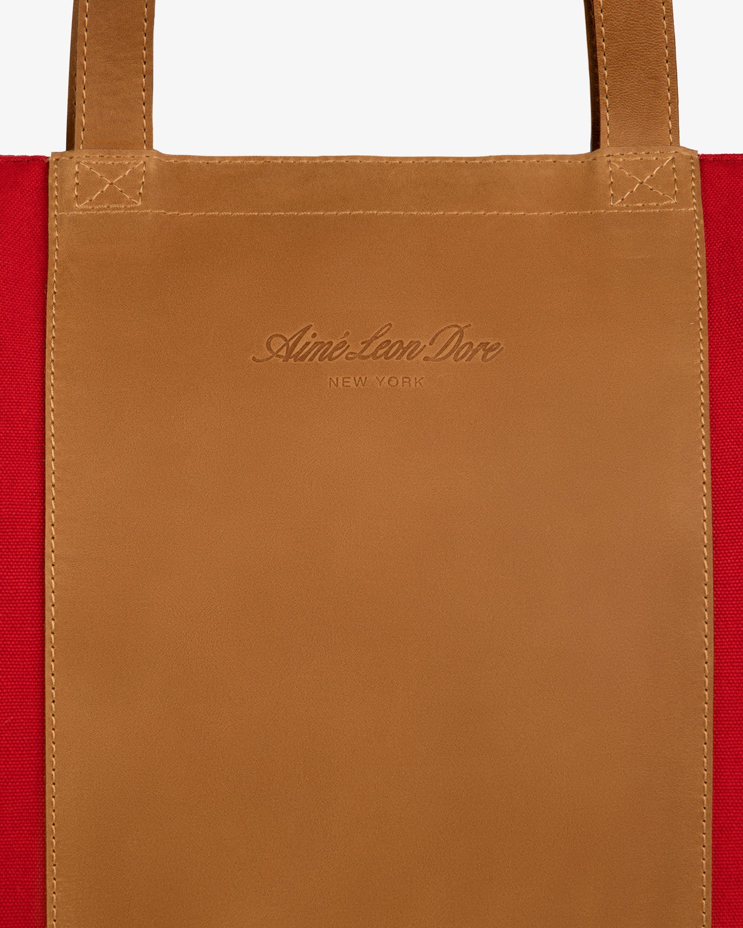 Leather Canvas Zip Tote - Aimé Leon Dore Accessories