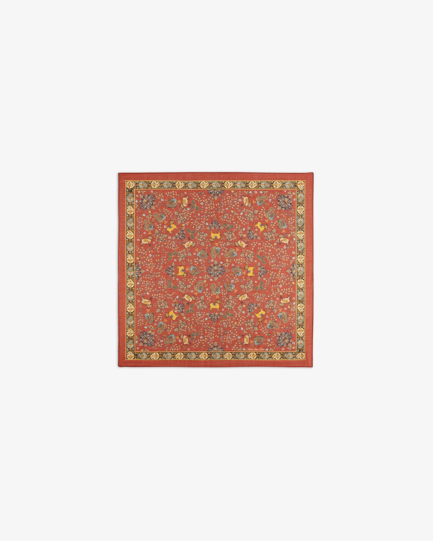 Archival Print Wool Silk Bandana - Aimé Leon Dore Accessories